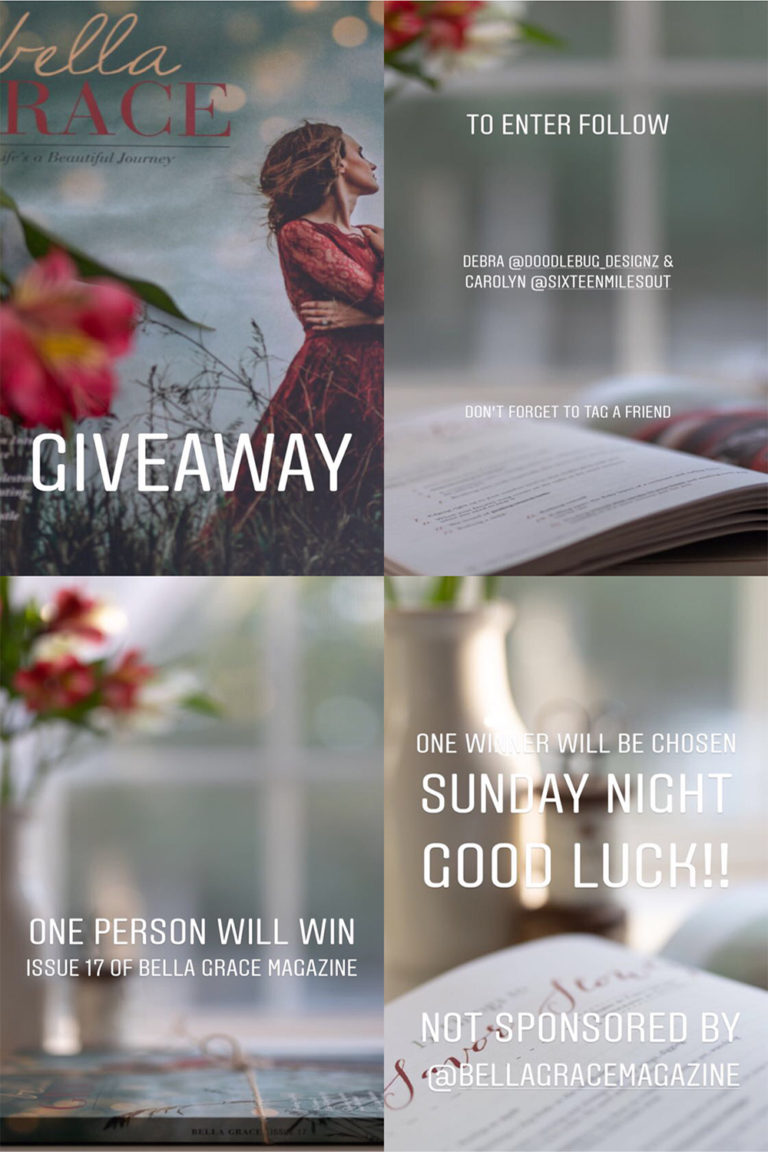 giving away a copy of Bella Grace